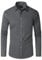 J.VER Men's Long Sleeve Shirts Stretch Wrinkle Free Formal Dress Shirt Business Casual Wedding Work Office Button Down Shirts with Pocket Grey L