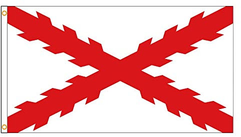 Bandera 90x150cm España Cruz Española De Borgoña Bandera Bandera De Los Territorios Españoles De Ultramar