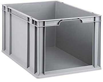 PROREGAL Eurobox NextGen Store | HxBxT 32x40x60cm | 65 Liter | Front offen | Eurobehälter, Transportbox, Transportbehälter, Stapelbehälter