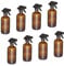 Relaxdays Spray Vide en Verre, Lot de 8, 500 ML, Jet Puissant et Large Brume, pour Cheveux ou Jardin, Marron