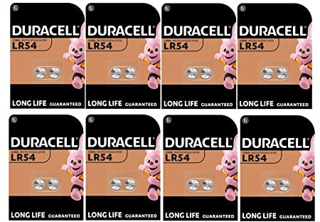 16X Duracell LR54 LR1130 V10GA 189 191 (8 Blister Da 2 batterie) 16 Pile