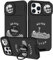 Pegmode (2in1 for iPhone 12 Case/iPhone 12 Pro Case Skull Skeleton Women Girls Cute Goth Phone Cases Fun Scary Design with Camera Cover+Ring Holder Cool Gothic Fashion for Apple 12/12 Pro Cover 6.1''