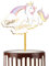 Mciskin Cartoon Happy Birthday Cake Topper Acryl Cupcake Topper für Geburtstagsparty Gold Cake Topper Happy Birthday für Mädchen oder Jungen Babys Gold Thema Kuchen Dekorationen Supplies (weißes
