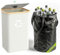 Pakusane Poubelle de recyclage pour cuisine et maison - Grande poubelle de recyclage avec couvercle amovible et réutilisable - Bouteille en verre et autocollants en plastique - Noir - 100 l