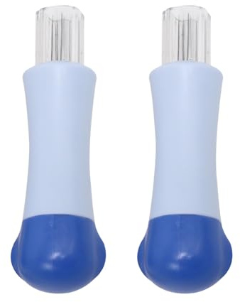 NyxSeat 2 agujas de fieltro de lana, agujas de punzonado de filtro, juego de fieltro punzonado, juego de agujas multifuncionales, adecuadas para bordado DIY, manualidades, etc. (azul)
