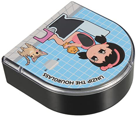 LIFKOME Sablier De 5 Minuterie De Salle De Bain Fonctionnelle en Plastique Robuste Sablier pour Garçon Et Filles Décoration pour Toilettes Présent Original