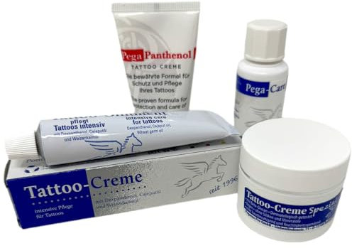 INKgrafiX® Pegasus Tattoocreme Pflegepack 4x Creme, siehe Foto - IG68798 Pflege Aftercare Tattoo Creme