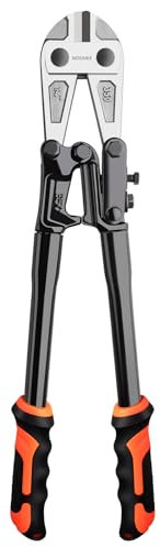 NOEAIKE Bolzenschneider, 35,6 cm, robust, geschmiedete T8-Stahlklinge, Drahtschneider für Kette/Metall/Schraube/Nieten/Zaun mit Gummigriff
