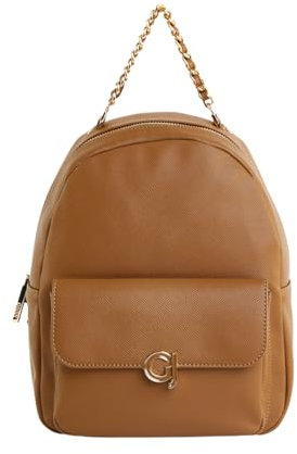 Gaudì Rucksack Schultasche aus Kunstleder V4AE-11593, braun, 23 x 28 x 11 cm