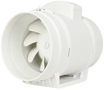 Extractor de aire en línea Bilake para conducto circular/tubular de 200mm 95/120W