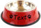 JFS Gamelle Personnalisée pour Chien ou Chat en Acier Inoxydable - pour l'Eau et la Nourriture, Rose ou Rouge - Mignon