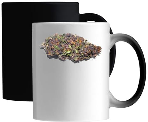 Purple Haze Keramiktasse Magic Mug Weiß