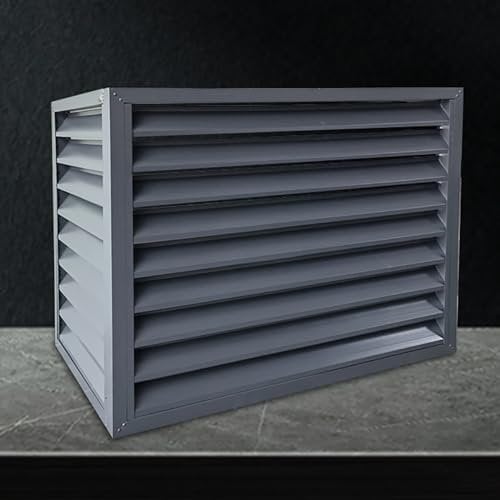 Outdoor-Klimaanlagenabdeckung, Aluminium-Schutzgehäuse für Geräte, Kühlergrill, Wärmepumpen, langlebig, dekorativ, freistehend, Müll-Wechselstrom-Einheit