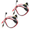 2pcs Wire Harness, Compatible with NOCO GC002 X-Connect M6 (1/4in) Eyelet Terminal Connector Trickle Charger Cables Battery Tender Leads Accessories Cables for NOCO