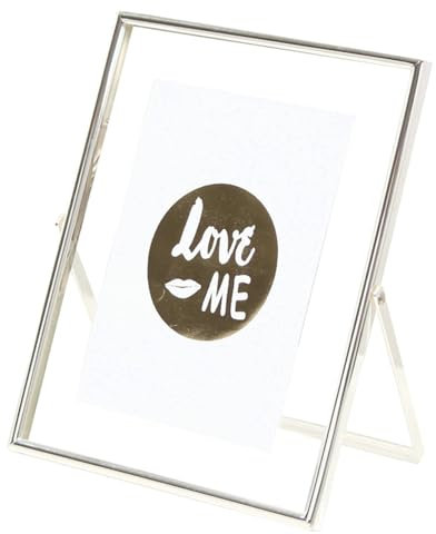 Ayoiow Fotorahmen 20x15 cm Silber Metall Fotorahmen für Hochzeiten Fotorahmen Tisch