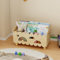 DUHARS Kinder Bücherregal Holz, Montessori Bücherregal Kinder, Bücherkiste Kinder für Leseecke, Babyzimmer, Kinderbücherregal, Bücherbank, Spielzeug Organizer Regal Kinderzimmer Aufbewahrung