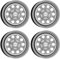 4x Dotz Felgen Modular 7.0Jx16 ET30 5x120 kompatibel mit Volkswagen Amarok