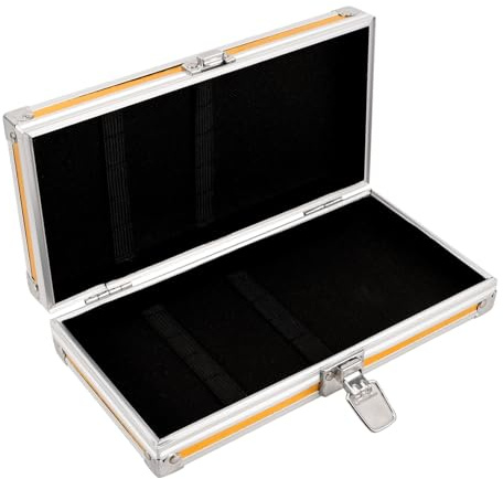 LALAFINA Portable Aluminum Tool Case Multi Purpose Storage Box Capacity Carrying Case for Cosmetics Gadgets Lightweight Design Convenient Organizer for Home Travel