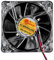 GQSSEFQCH Ventilador LED de 80mm for Ordenador y PC, Ventilador de refrigeración silencioso, 12V, chasis Luminoso LED, Caja de Ordenador, Ventilador de refrigeración Mod fácil de Instalar