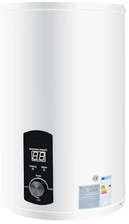 Chauffe-eau électronique instantané 2000 W - 25 à 75 °C - 60 l - IPX4 - 0,7 MPa - Chauffe-eau sous évier - Blanc - 30 l