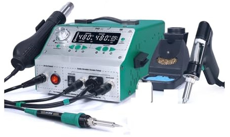 Soldering Station, 948-II Suction Tin Gun Desoldering Station Hot Air Soldering Iron Pen 4 in 1 Intelligent