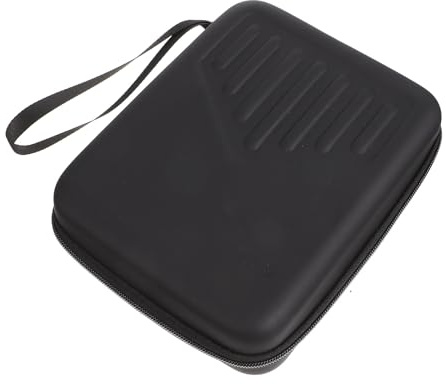 Daumenklavierkoffer Tasche für Kalimba Weihnachten Feier Tragbar Schwarz | EVA Auskleidung, Oxford Außenhülle mit Reißverschluss, Handriemen und Polsterung, für Reisen