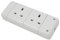 YOURSPARES MSB02 2 gang 13A trailing socket - bulk