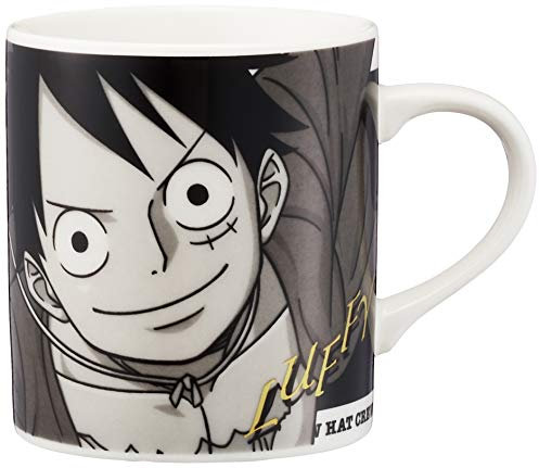 Anime One Piece 121114 Luffy - Taza monocromática, 8 cm