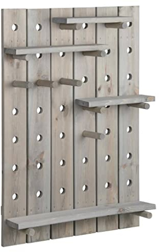 Esschert Design STECKBRETT Wandboard Garten Werkzeug Holz verstellbar Geräte