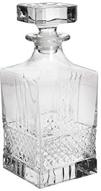 Maxwell & Williams JQ0006 Verona Whiskey Decanter in Gift Box, Cut Crystalline Glass, 750 ml