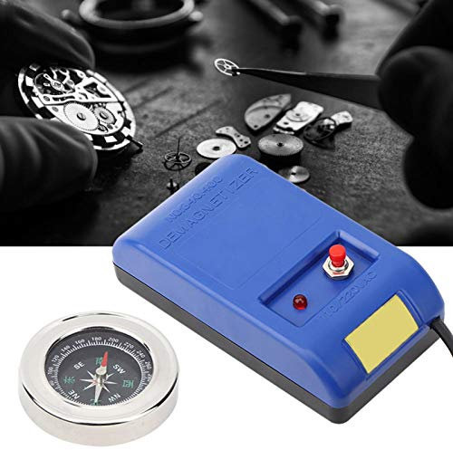 Elektrische Entmagnetisierungswerkzeuge + Kompass Set für die Reparatur von Uhrenentmagnetisierern 110 V 220 V für bewegliche Teile/Schrauben und Werkzeuge für die Uhr(European regulations)