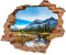 Wandtattoo - Wanddurchbruch mit Aussicht Italienische Berge 100 x 82 cm (BxH) - Wandsticker