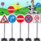 Vehrkehrszeichen/Verkehrsschilder Set Spielzeug Ampel Schilder Kinder Verkehrserziehung (Verkehrsschilder B)