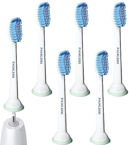 Sensitive Ersatz-Zahnbürstenköpfe für Philips Sonicare HX6053 (6)