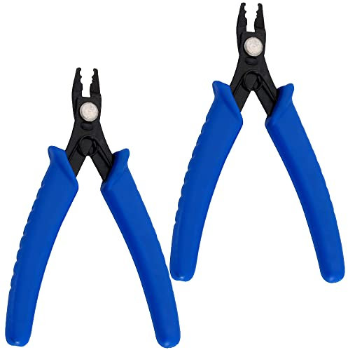 2 Pcs Jewellery Tools Crimper Pliers Jewellery Beading Plier Tool Jewelery Making Jewelry Pliers Tool Set for Jewelry Bead Repairing Making Supplies and Hair Clip for Hair Extensions