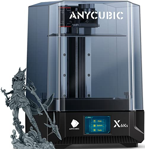 ANYCUBIC Photon Mono X 6Ks Imprimante 3D en Résine, Écran LCD Monochrome 6K de 9,1 Pouces, Matrice LighTurbo Matrix Mise à Jour, Grand Volume d'impression de 195x 122x 200mm.