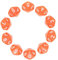 Deolven D10 Dadi, 10 Pezzi Arancio Trasparente Poliedrici Dadi, 10 Facce Chiaro Dadi per DND MTG Rpg Dungeons And Dragons
