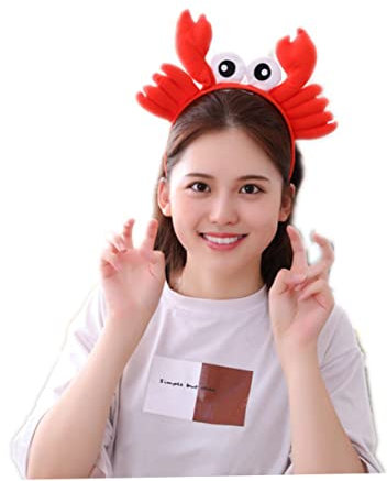 FRCOLOR Große Augen Krabben Haarschmuck üsch Haarreifen Für ädchen Lustiges Krabben Stirnband Dekorative Haardekoration Für Partys Halloween Und Feste