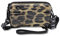 FuninCrea Damen Handy Umhängetasche, PVC Damen Handytasche zum Umhängen, Mini-Koffer-geformt wasserabweisend Umhängetasche mit Schulter und Handgelenkriemen, tragbare Klein Handytasche (Braun)
