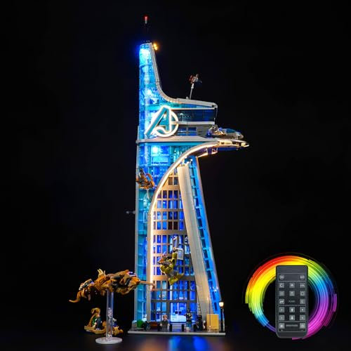Fernbedienung Led Licht Set Kompatibel mit Lego Super Heroes 76269 Tower (Kein Modell), Dekorationsbeleuchtungsset für 76269 Tower Kreative Spielzeug