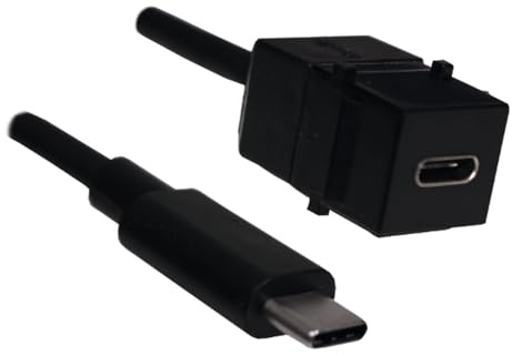 BACHMANN Keystone USB 3.1 Kupplung Typ C PD 60W Buchse/Stecker, 0,5 m