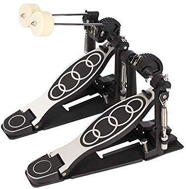 YIWENG Doppelbasspedal,Kettenantrieb,Bassdrum-Kickpedale,Doppelfußmaschine Bass Drum Twin Pedal Doppelkettenzug Bassdrum Doppelpedal Double Bass Pedal