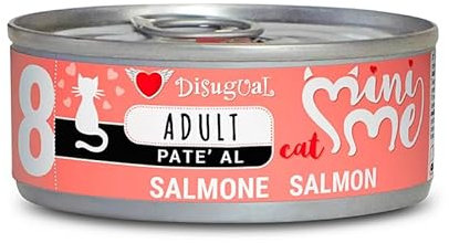 Disugual Nassfutter für Katzen, 12 Stück x 85 g (Lachs)