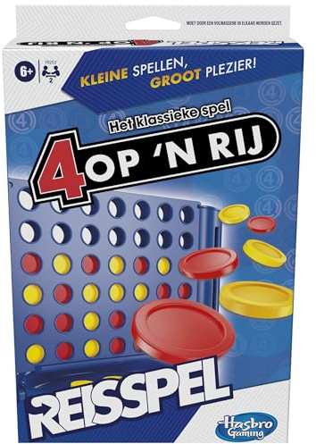 Power 4 Travel Edition, Tragbares Spiel für 2 Spieler, Reisespiel, ab 6 Jahren (niederländische Version)