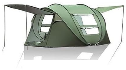 Große 4 Jahreszeiten Zelt Familie Zelt Portal Zelt Wasserdichtes Outdoor Zelt Pop Up Zelt Automatisches,Campingzelt mit Vorbau Sonnenschutz Backpacking Wurfzelte für Familie,Strand,Festival,Gruppe