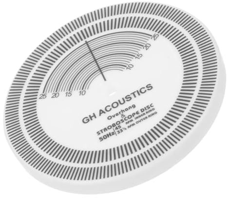 OFFSCH Vinyl Lovers Music Instrument Supplies Kalibrierungsscheibe für Schallplattenspieler Stroboskopscheibe Plattenspieler Winkelmesser