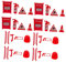 SEWOART 4 Sets Mini Feuerwerkzeug Für Kinder Feuerlöscher Leiter Mini Feuerlöscher Für Kinder Spielzeug Feuerlöscher Set Kinder Feuerleiter Spielzeug Kinder Feuerleiter Spielzeug