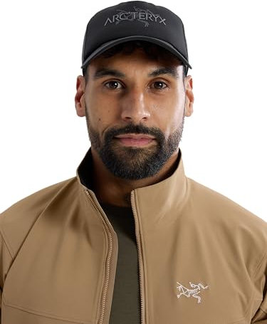Arc'teryx Unisex Bird Word Trucker Hat Verschluss, Schwarz/Wolke, 58