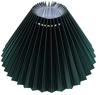 KONTONTY Plissierter Lampenschirm Aus Stoff Im Schlichten Stil Für Tischlampen Und Stehlampen Sorgt Für Weiches Licht Und Schützt Die Augen Installieren Und Dekorativ Für Haushalt