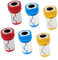 6pcs Screwdriver Head Magnetic Ring, Stainless Steel Magnet Screw Ring Tool Magnetic Bit Holder Attachment Magnetizer Screw Detachable for 1/4in Hex Screwdriver and Power Bits
